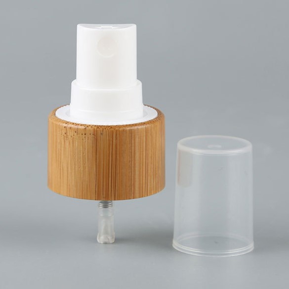 Wholesale screw cap nature wooden lid bamboo screw top cap for glass perfume diffuser bottle