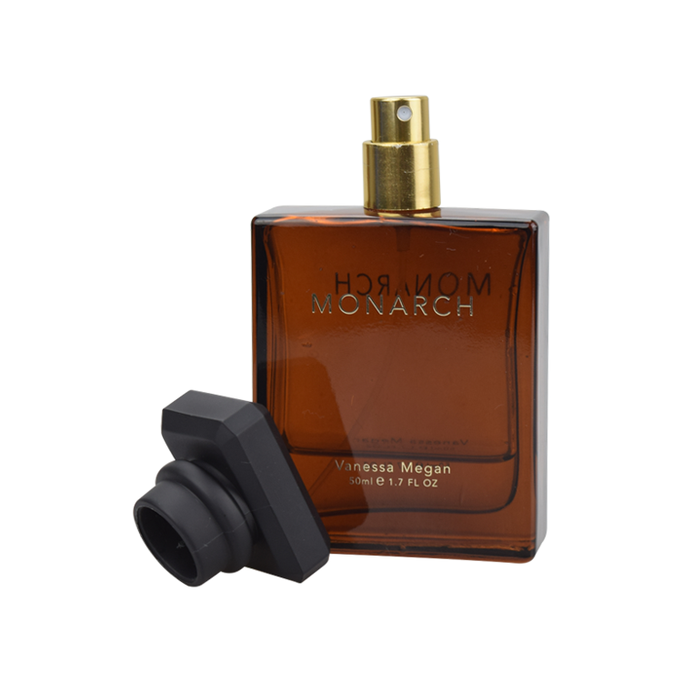 Wholesale screw top 10ml 50ml square perfume empty spray glass bottle