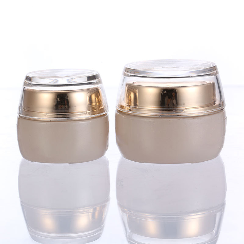 Wholesale skin care cream use lotion bottle new designs luxury gold and jar support customization