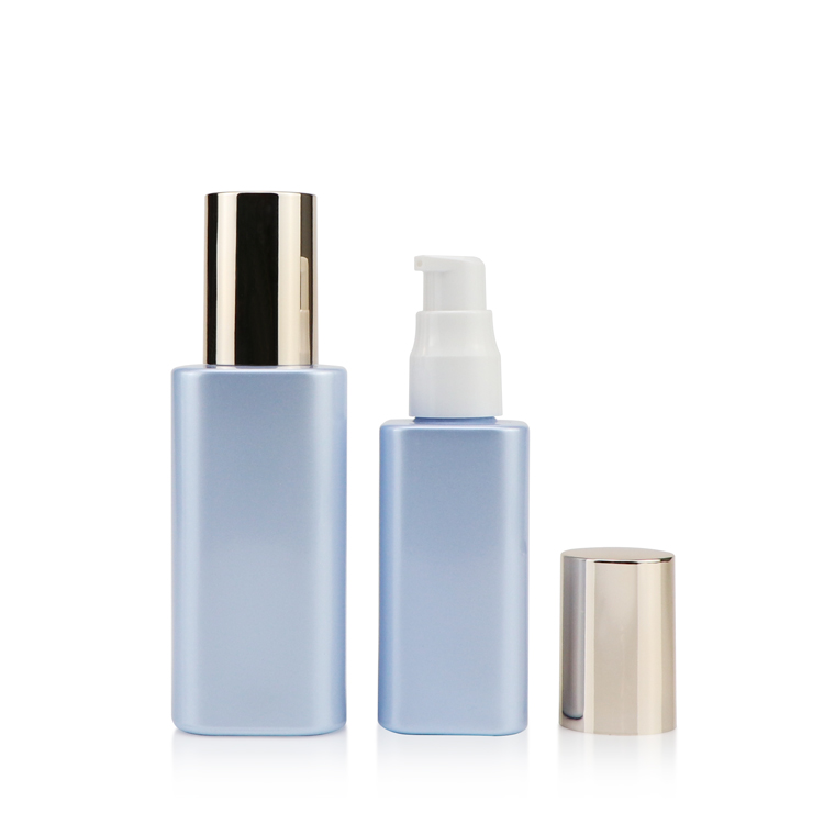 Wholesale skin care packaging sets 40g 40ml 80ml 120ml blue cosmetic bottle container face cream jar for sale