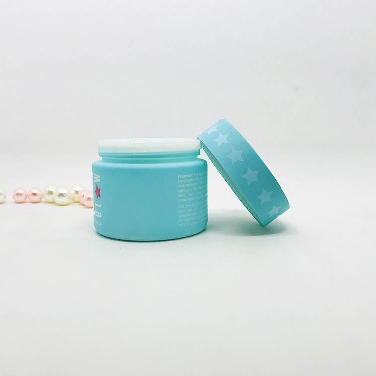Wholesale skin care porcelain jar cosmetic package with colored lids