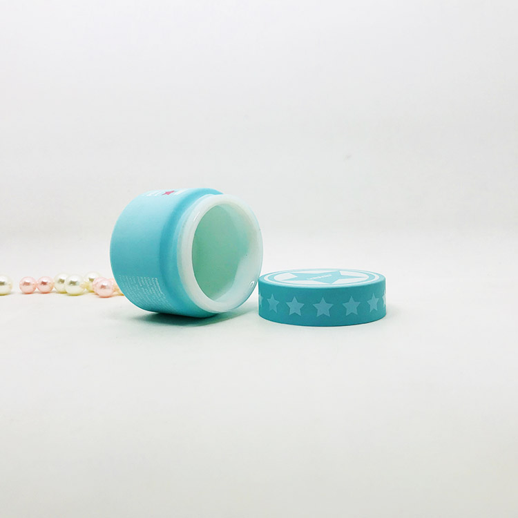 Wholesale skin care porcelain jar cosmetic package with colored lids