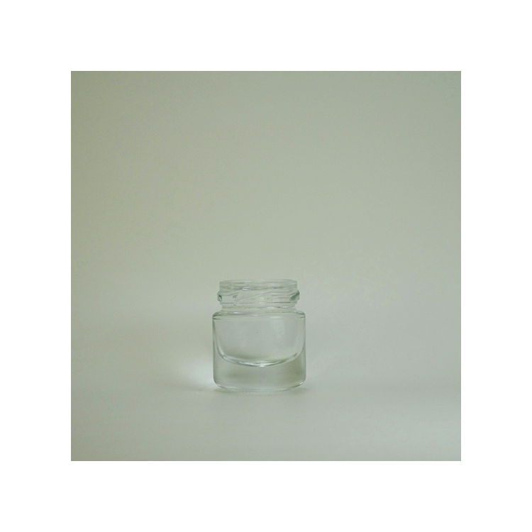 Wholesale small 30ml 50ml clear glass bottle with aluminum cap