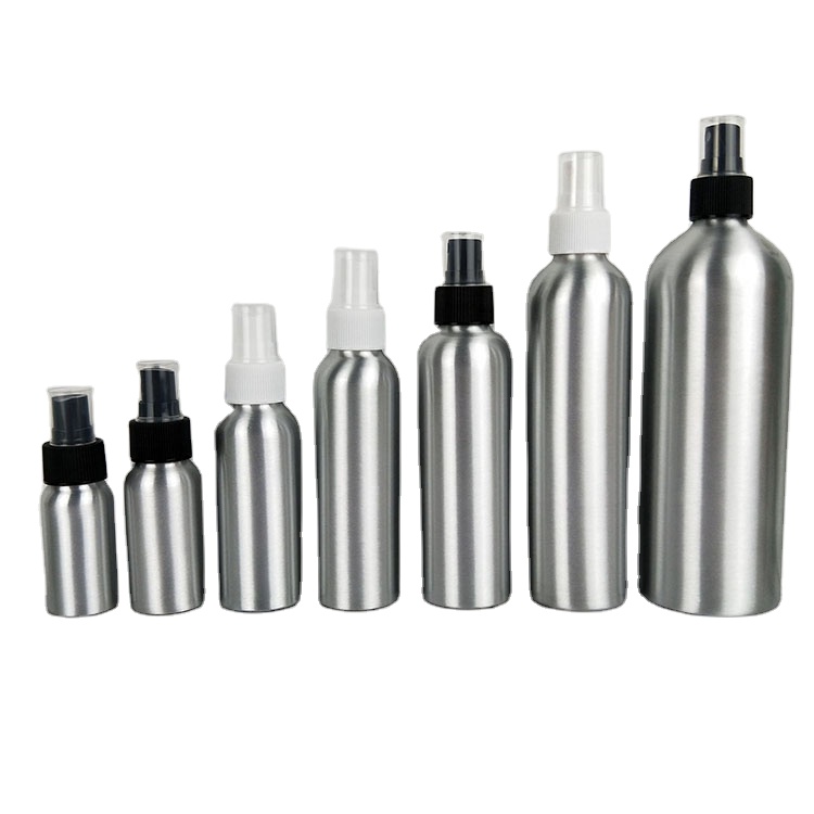 Wholesale spray perfume bottle cosmetic aluminium trigger spray bottle