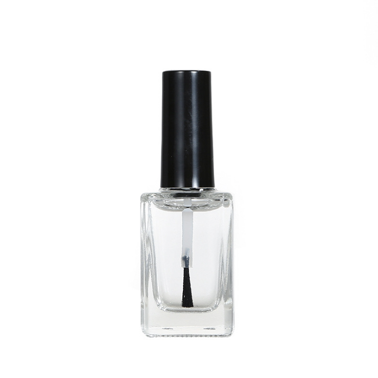 Wholesale square 5ml 10ml 15ml bottle with brush empty nail polish bottle