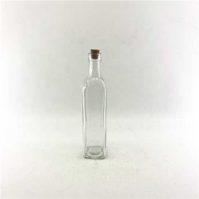 Wholesale square hermetic glass jars departs clear glass jasr with wood