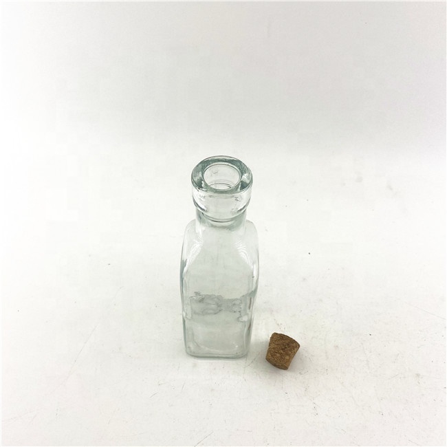 Wholesale square hermetic glass jars departs clear glass jasr with wood