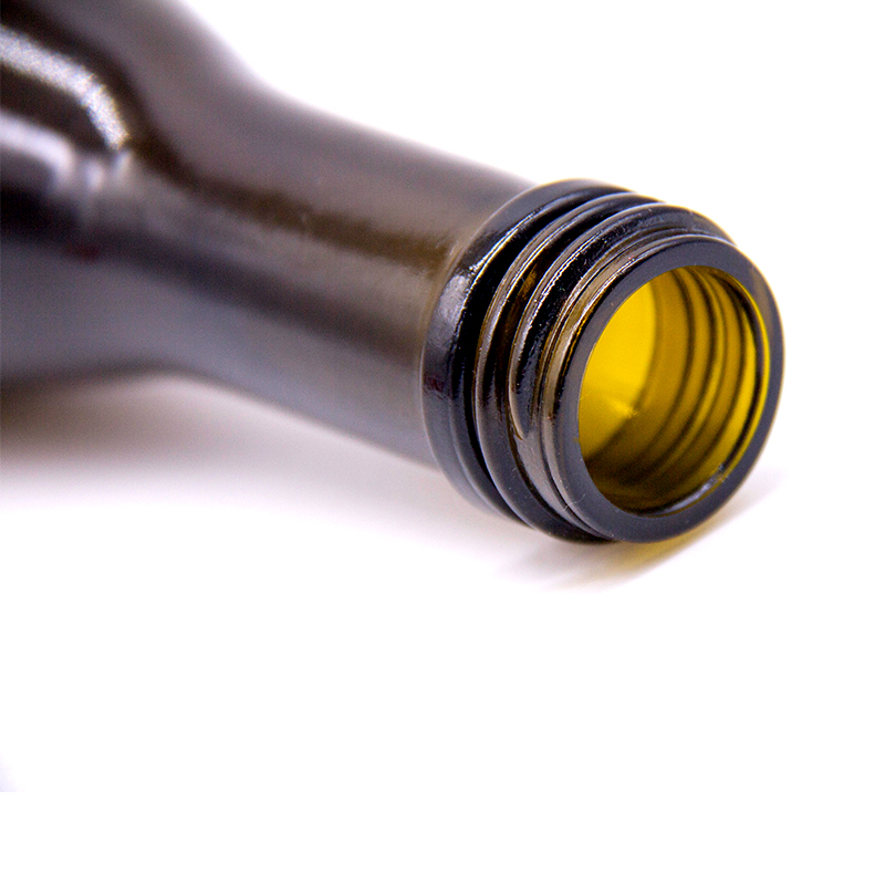 Wholesale stocked 187ml small glass red wine beer drink drop storage bottle with screw cap