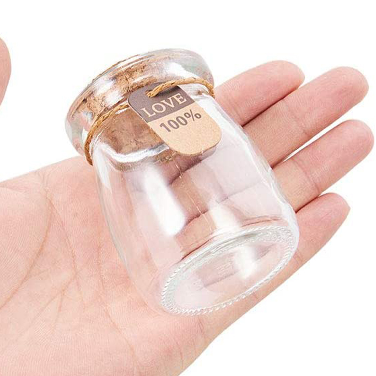 Wholesale storage bottle can 50ml 100ml 150ml 200ml Pudding Yoghurt Glass jar Dessert Glass bottle milk Glass Jars with lid