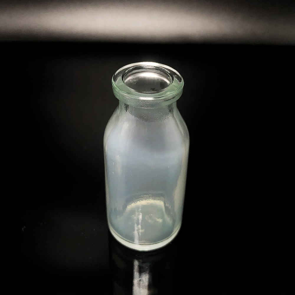 Wholesale transparent 15ml medicine injection moulded glass bottle vials