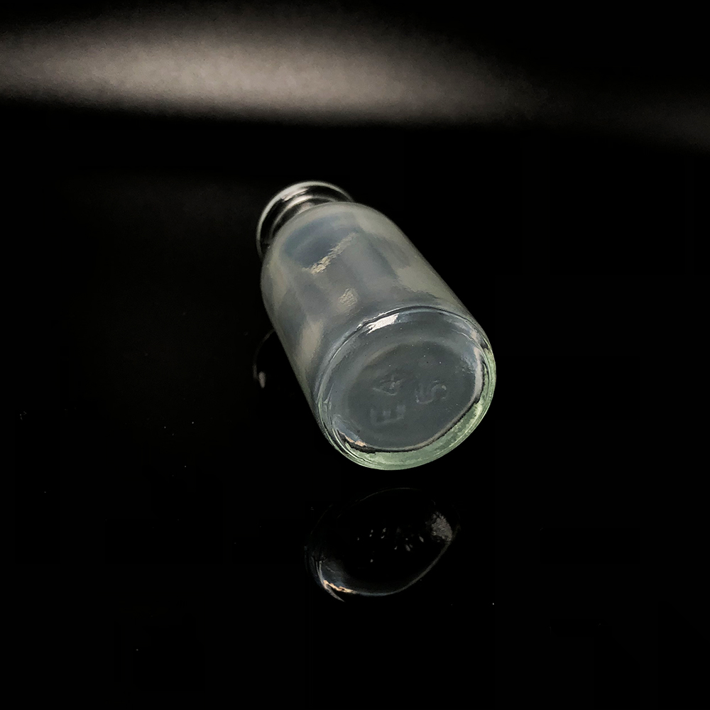 Wholesale transparent 15ml medicine injection moulded glass bottle vials