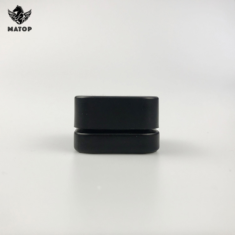 Wholesale transparent 3 5 7 9ml square CBD Concentrate Jar with chid resistant cap