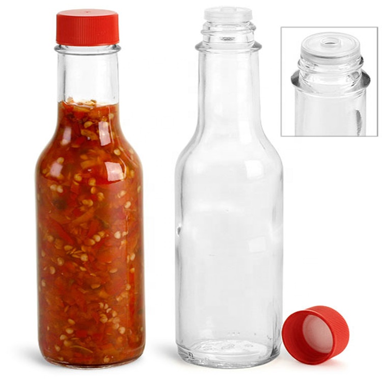 Wholesale transparent 8oz sauce bottle with lid for fifo sauce