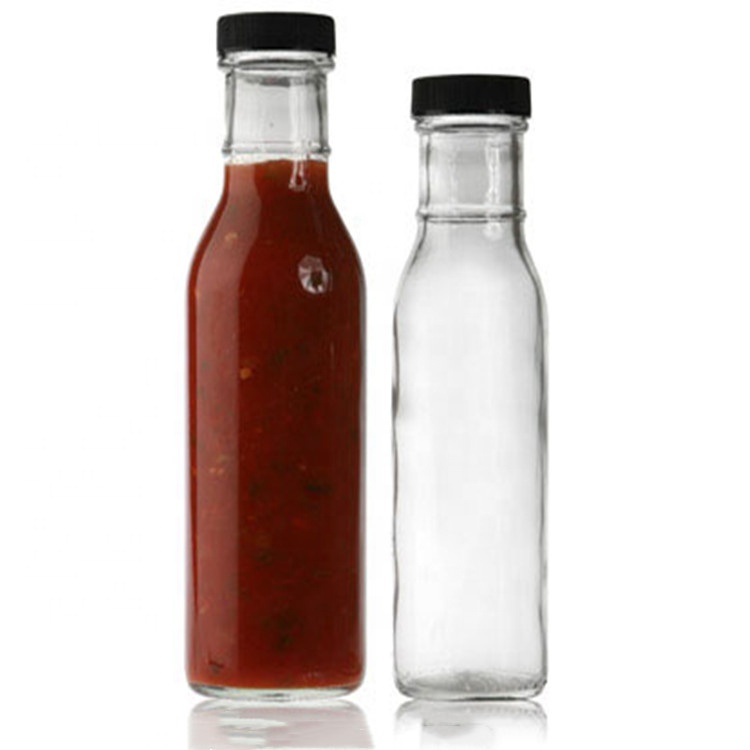 Wholesale transparent 8oz sauce bottle with lid for fifo sauce