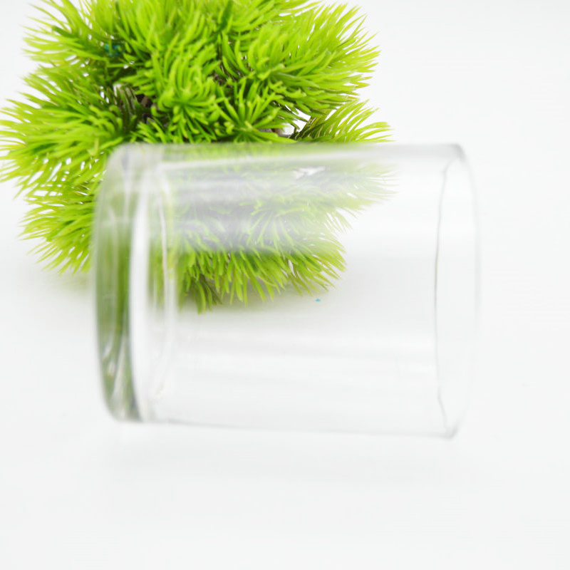Wholesale transparent glass cup candle jar 200ml glass candle vessels