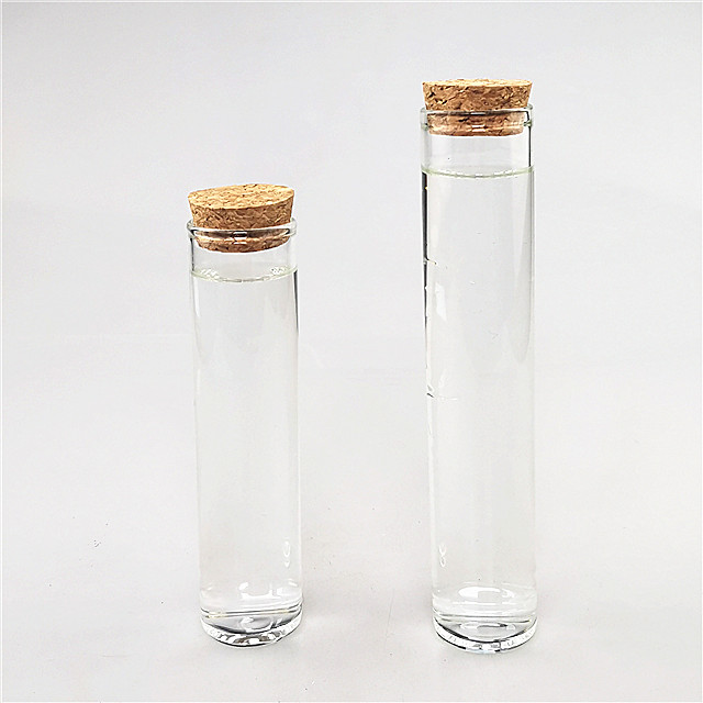 Wholesale various transparent glass tube mini glass bottle with cork lid