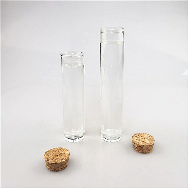 Wholesale various transparent glass tube mini glass bottle with cork lid