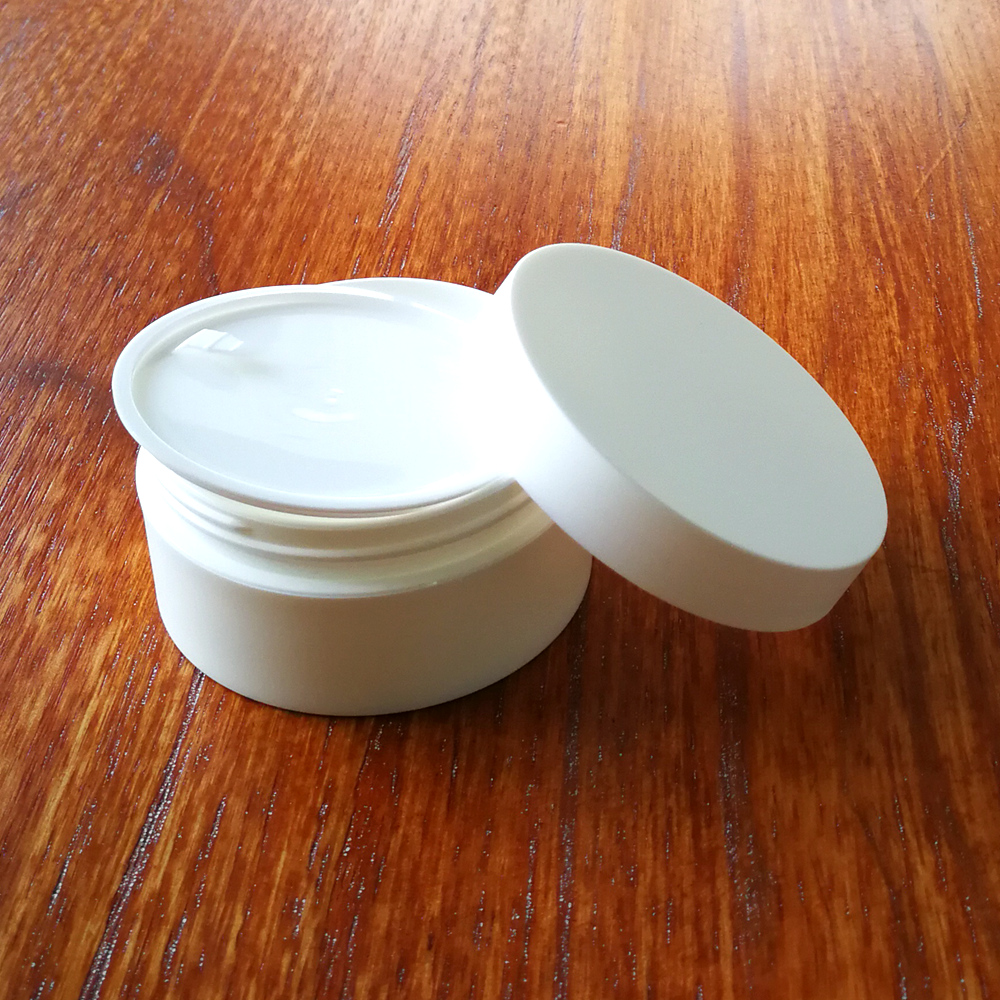 Wholesale white plastic round jar cream