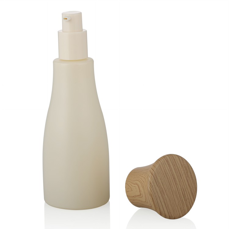 Wholesale whole set cosmetic packaging serum glass lotion pump spray bottle wooden cap jar manufacturer luxury