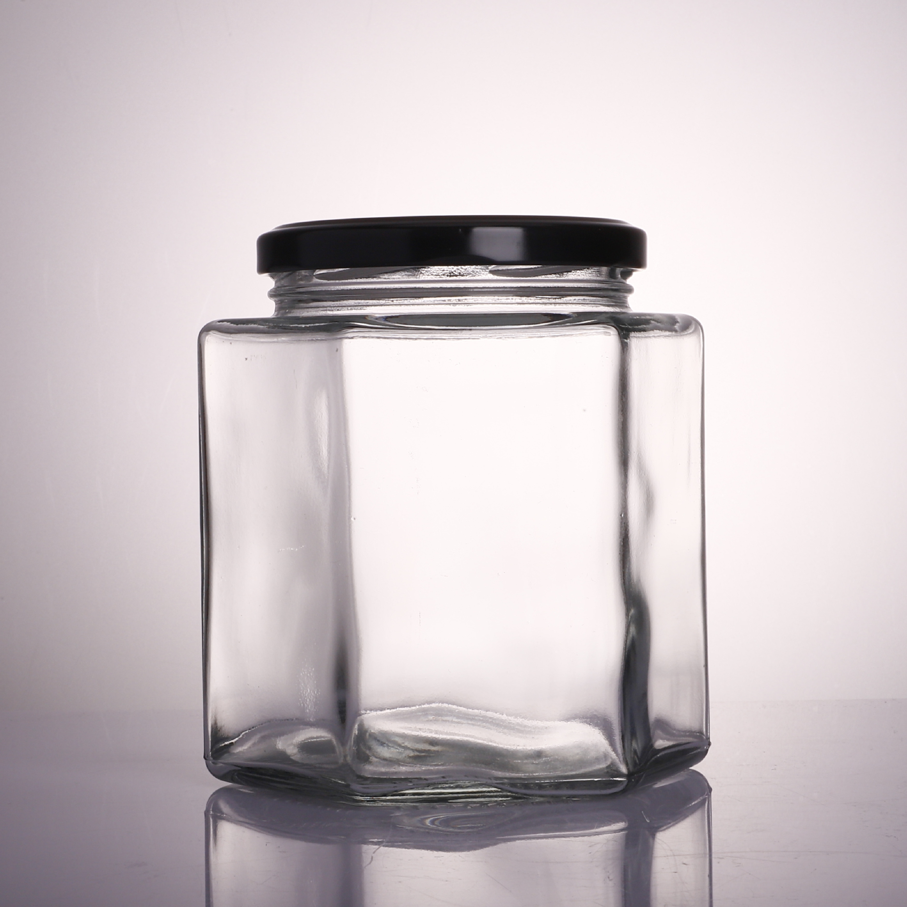 Wholesale wide mouth mason jars in bulk glass mason jar with metal lid