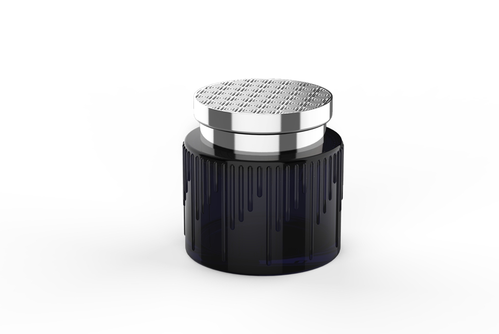 Wholesale with metal lid custom cosmetic and bottle glass storage jar