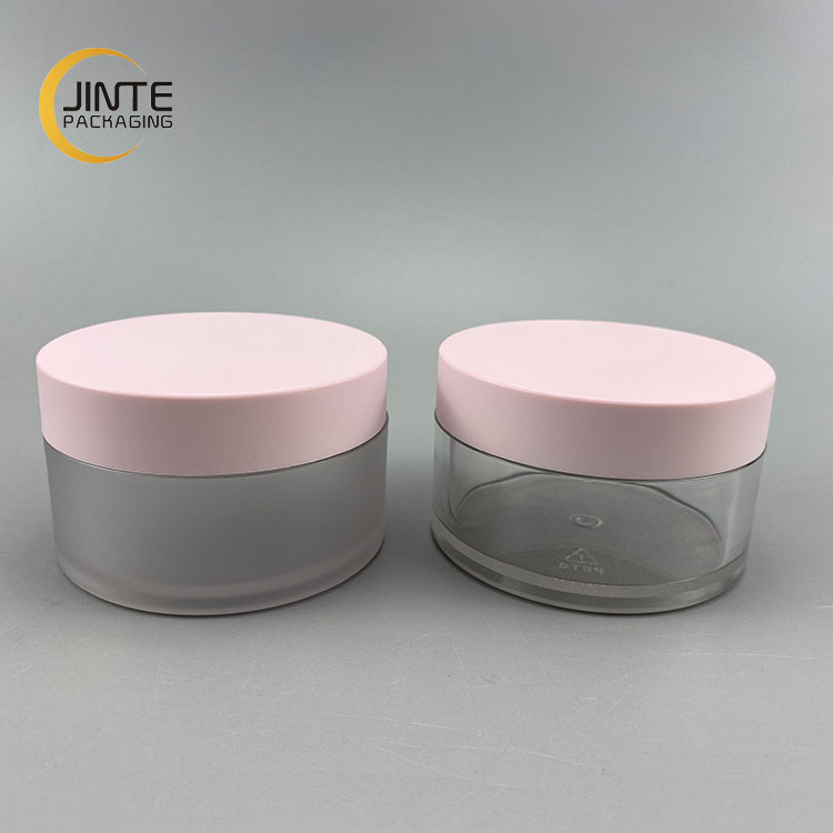 Wholesaler 100ml Pink Empty Sample Container Body Scrub Cosmetic Containers Food Grade PETG Pots