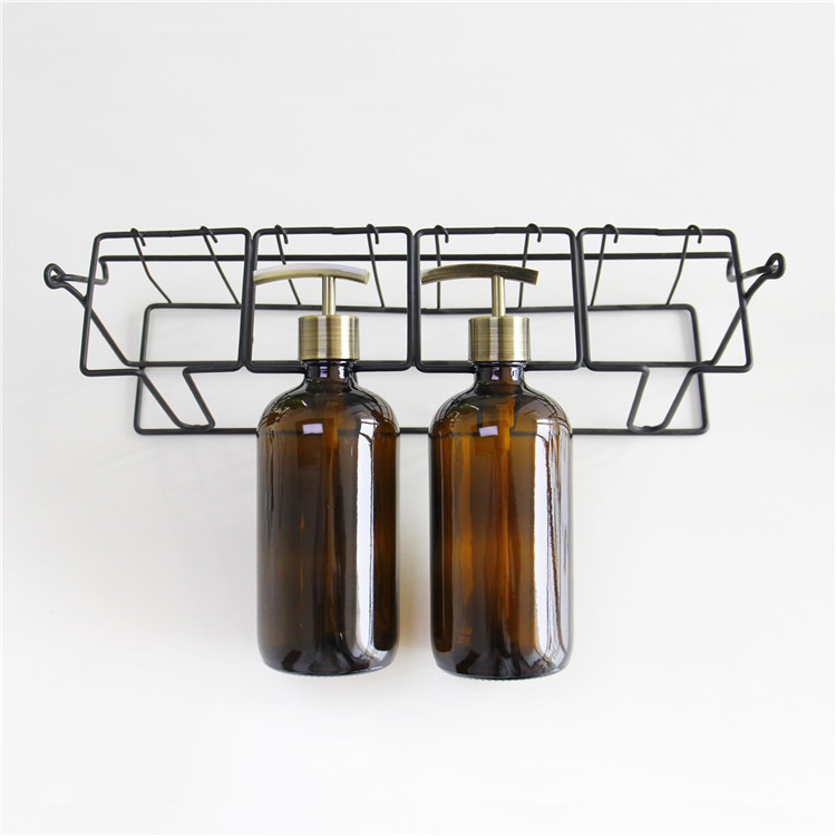 Wholesaler 500ml Amber Glass Bottle Glass Pump Bottle For Lotion