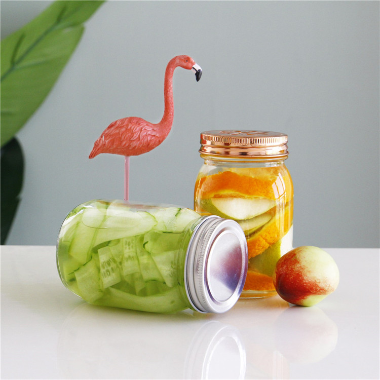 Wholesaler 60ml 360ml 500ml Wide Mouth Food Glass Jar