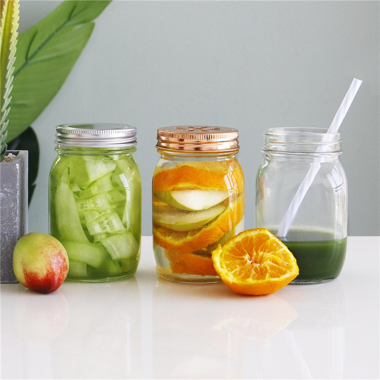 Wholesaler 60ml 360ml 500ml Wide Mouth Food Glass Jar