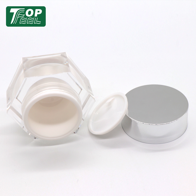 Wholesalers Plastic Face Cream Containers Empty Acrylic Jars for Cosmetics