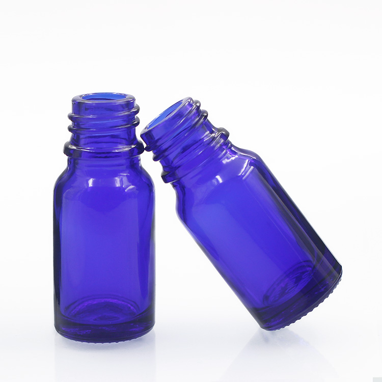 Wholesales 10 Ml Oil Bottle Blue Glass Cosmetic E Liquid Bottle