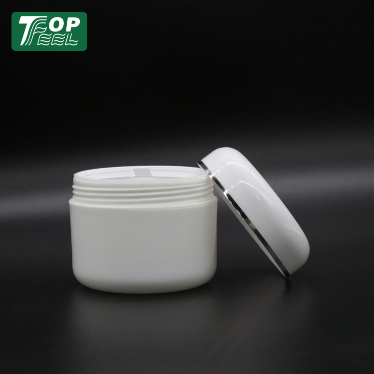 Wholesales 100ml 200ml Large Capacity White PP Plastic Cream Cosmetics Jar