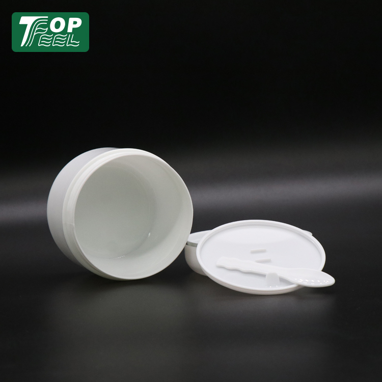 Wholesales 100ml 200ml Large Capacity White PP Plastic Cream Cosmetics Jar