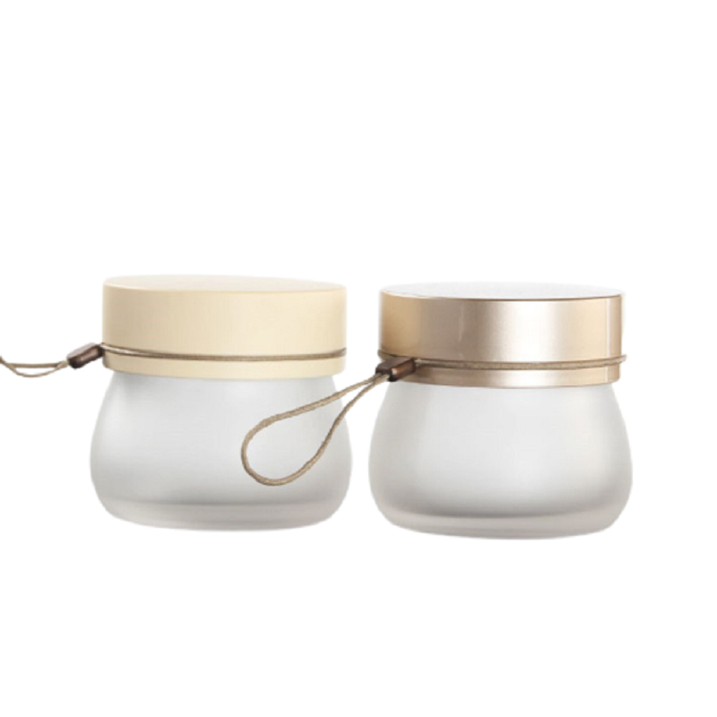Wholesales Empty 100g Glass Jar Eye Cream Round Frosted Cosmetic Container Skin Care Refillable Face Cream Jar