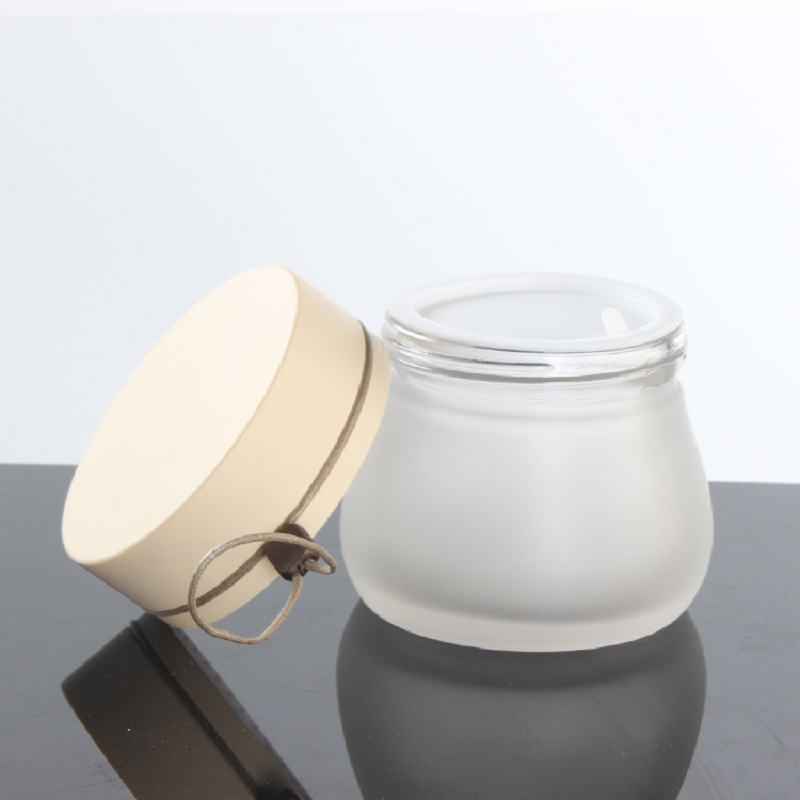 Wholesales Empty 100g Glass Jar Eye Cream Round Frosted Cosmetic Container Skin Care Refillable Face Cream Jar