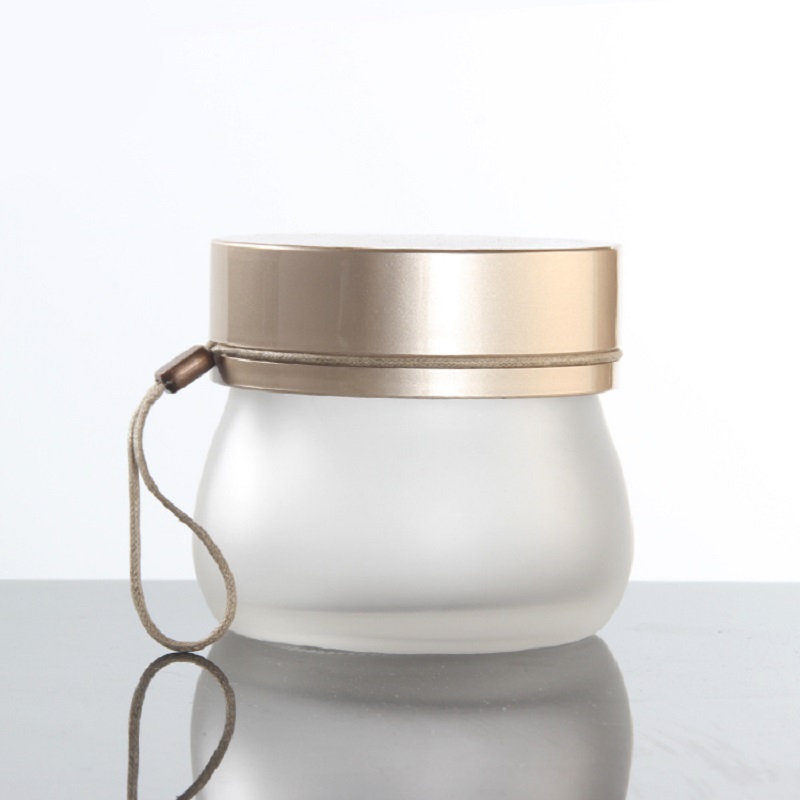 Wholesales Empty 100g Glass Jar Eye Cream Round Frosted Cosmetic Container Skin Care Refillable Face Cream Jar