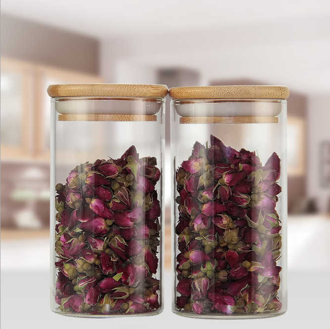 Wholesales Factory Price Food Storage Honey Glass Jar with Lid Top
