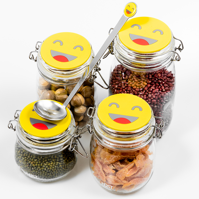 Wholesales Factory Price Glass Jar With Metal Clip/Glass Storage Jar Bottle With Flip