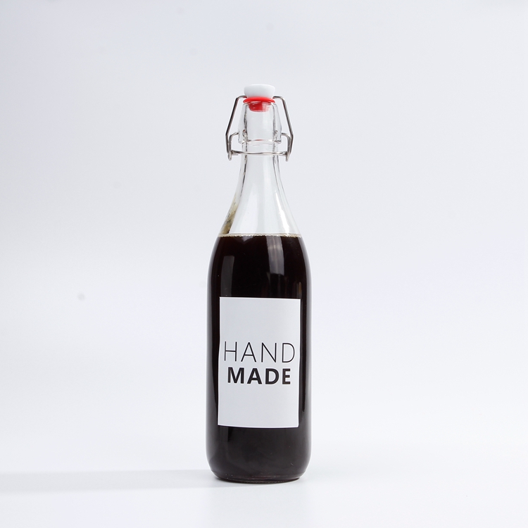 Wholesales Swing Top Bottle Seal Glass Bottle 1000ml 1l 750ml 500ml for Juice liquor