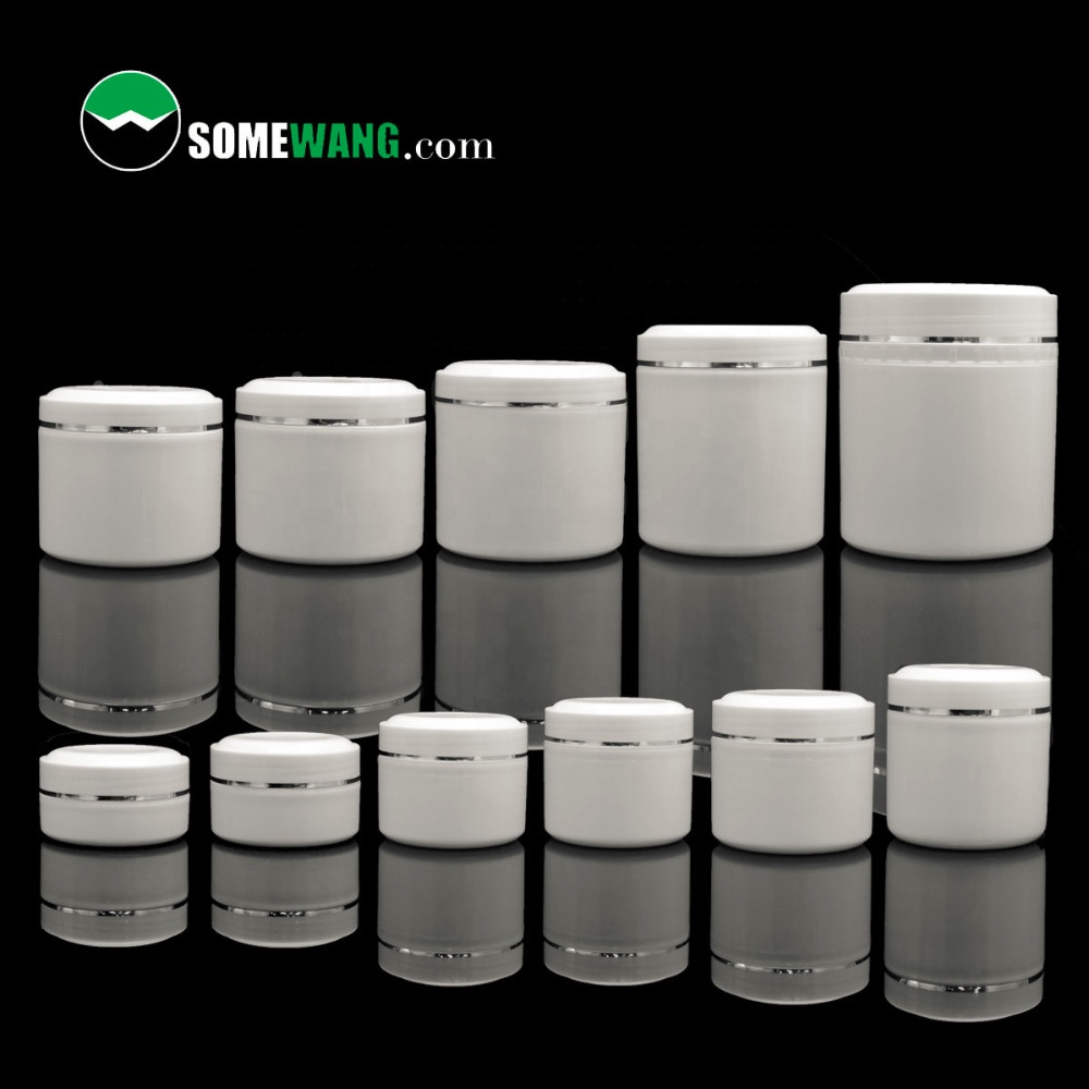 Wholesales cosmetic container empty pp cream jar 100g 150g 200g 250g 300g 350g 400g 450g 500g 600g 1000g