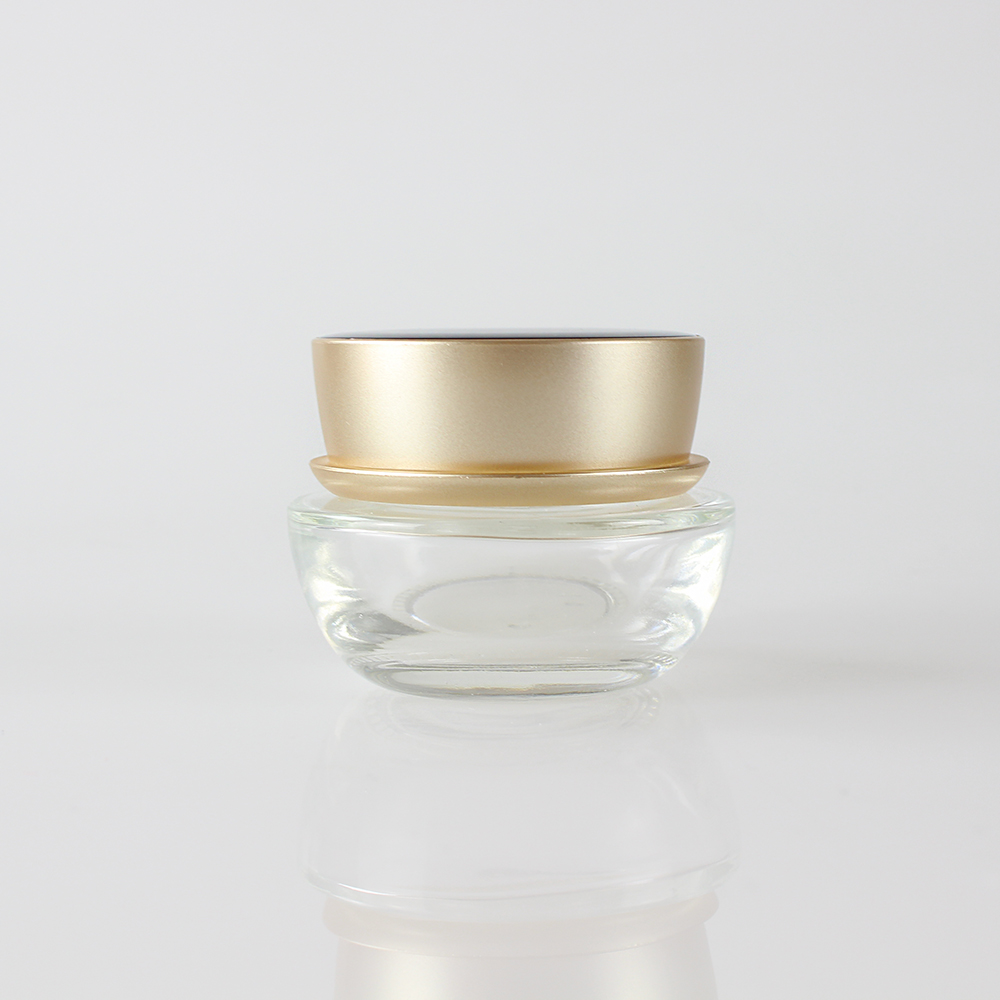 Wholesales empty glass cosmetic set of30ml 40ml 100ml 120ml Lotion Pump bottle and 30g 50g cream jar with cap