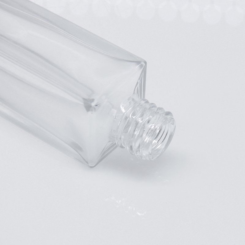Whosale 10Ml Square Clear Roller Glass Bottle 100ML Perfume Essential Oil Roll On Cube Glass Bottle