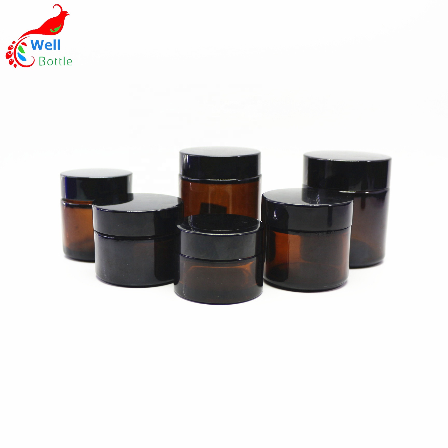 Whosale Cosmetic Packaging Glass Cream Jars 30g with lid GJ-1-1A
