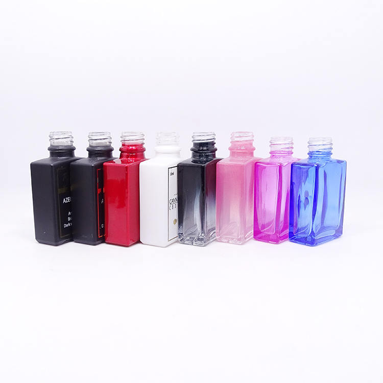 Whosale OEM Luxury cosmetics packaging square glass perfume bottle