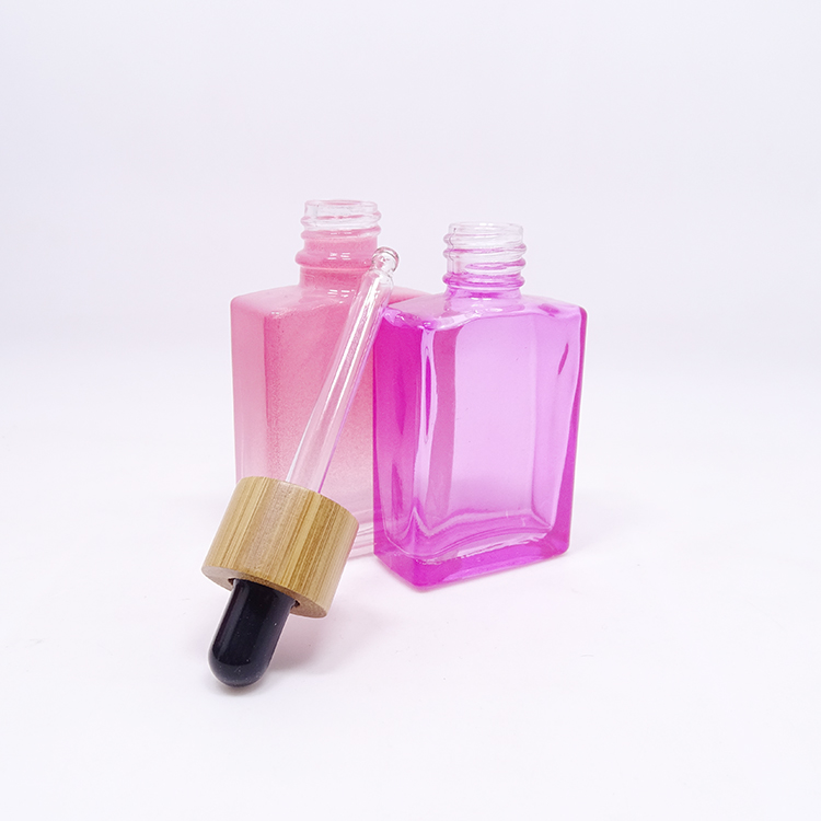 Whosale OEM Luxury cosmetics packaging square glass perfume bottle