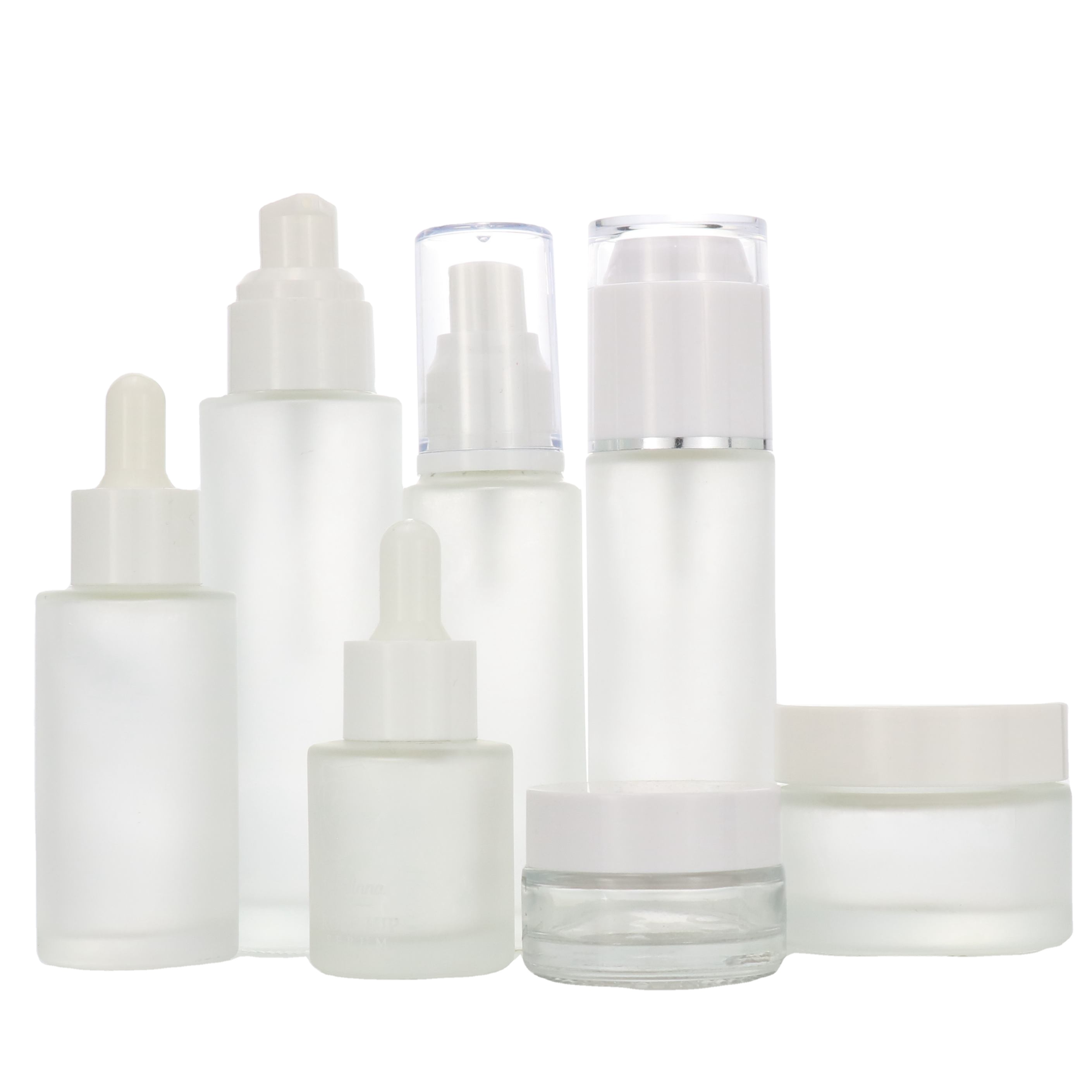 Whosale guangzhou 15ml 20ml 30ml frosted black white glass dropper bottle for oil packaging