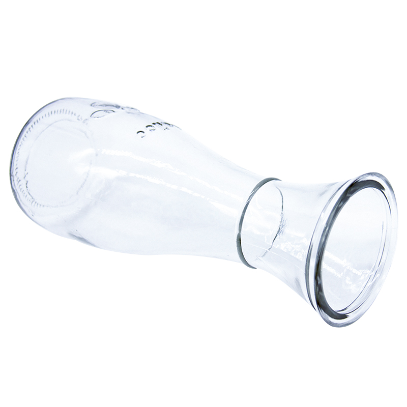 Wide Mouth 1 Liter Glass Juice Milk Water Bottle With Pp Cap