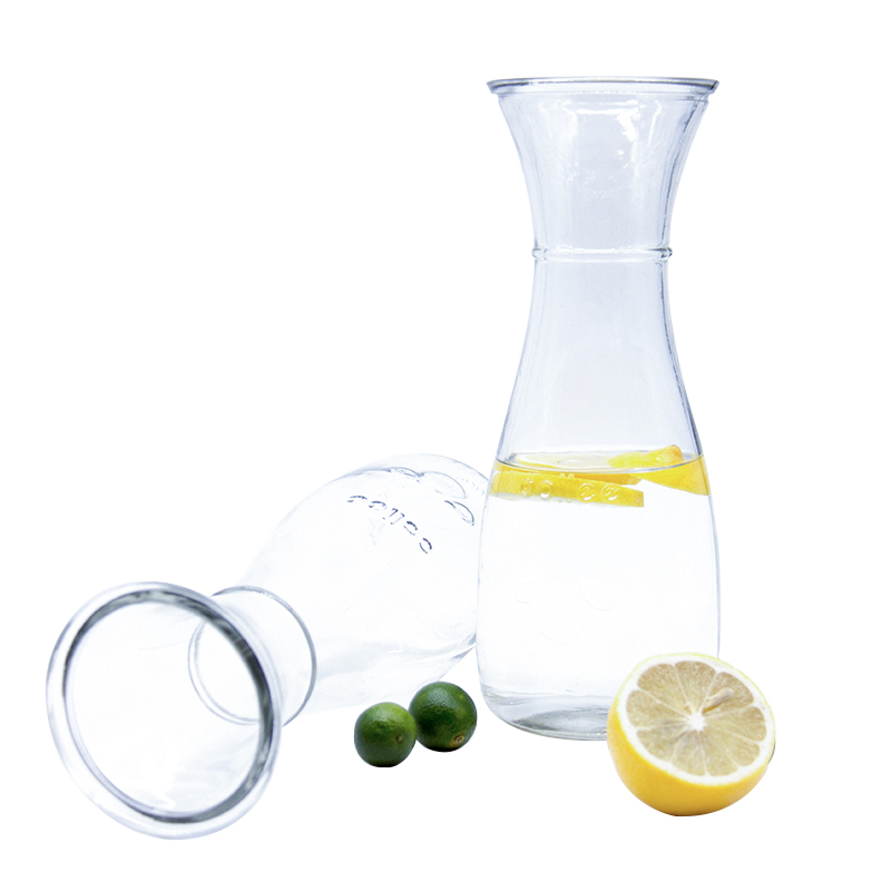Wide Mouth 1 Liter Glass Juice Milk Water Bottle With Pp Cap