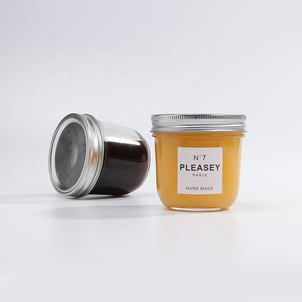 Wide Mouth 100ml 180ml 200ml 280ml 400ml 500ml 650ml Canned Jam Glass Taper Mason Jars With Clip Lid