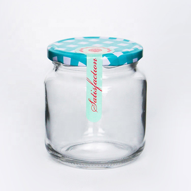 Wide Mouth 16oz 500ml Preserves Glass Jar For Jam Honey Coconut Oil